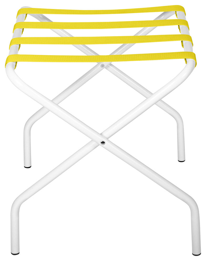 Pamaleta Luggage Stand, Yellow on White