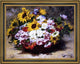 Georges Jeannin a Floral Bouquet Framed Premium Canvas Print, 18"x24"