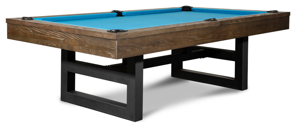 Mckay 8' Slate Pool Table, Brown Wash