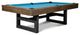 Mckay 8' Slate Pool Table, Brown Wash