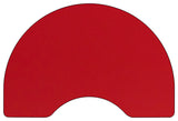 48''Wx72''L Kidney Red Hp Laminate Activity Table-Adjustable Legs