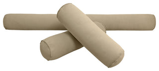 STYLE V6 Full Velvet Pipe Trim Indoor Daybed Bolster Pillow |COVER ONLY| AD304