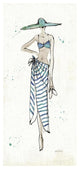 "Beach Divas III" Digital Paper Print by Anne Tavoletti, 18"x38"