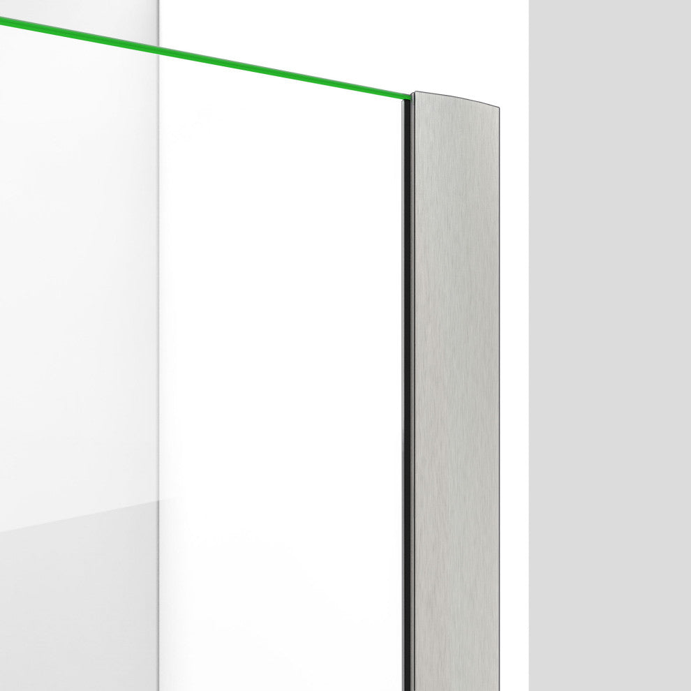 Elegance-LS 36 1/4 - 38 1/4"W Frameless Pivot Shower Door, Brushed Nickel