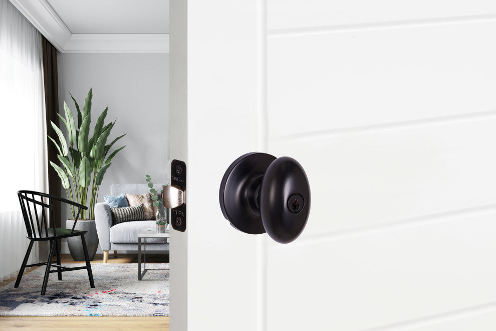 Contemporary Series Arapaho Entry Knob, Flat Black