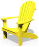 Poly Lumber Adirondack Chair, Yellow