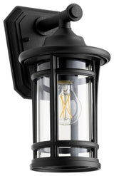 Quorum 718-12-69 One Light Outdoor Lantern, Black Finish