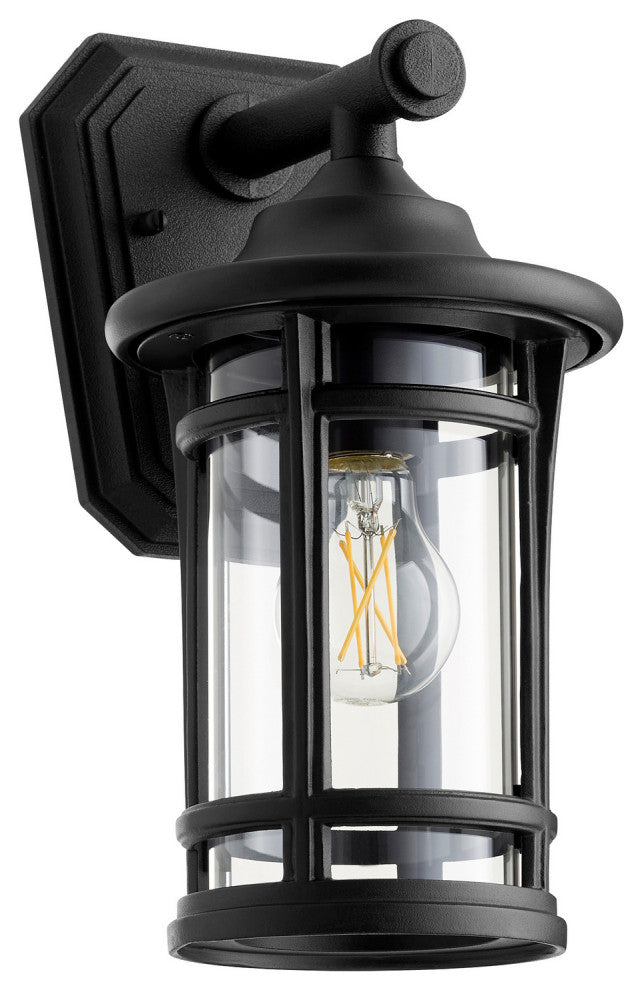 Quorum 718-12-69 One Light Outdoor Lantern, Black Finish