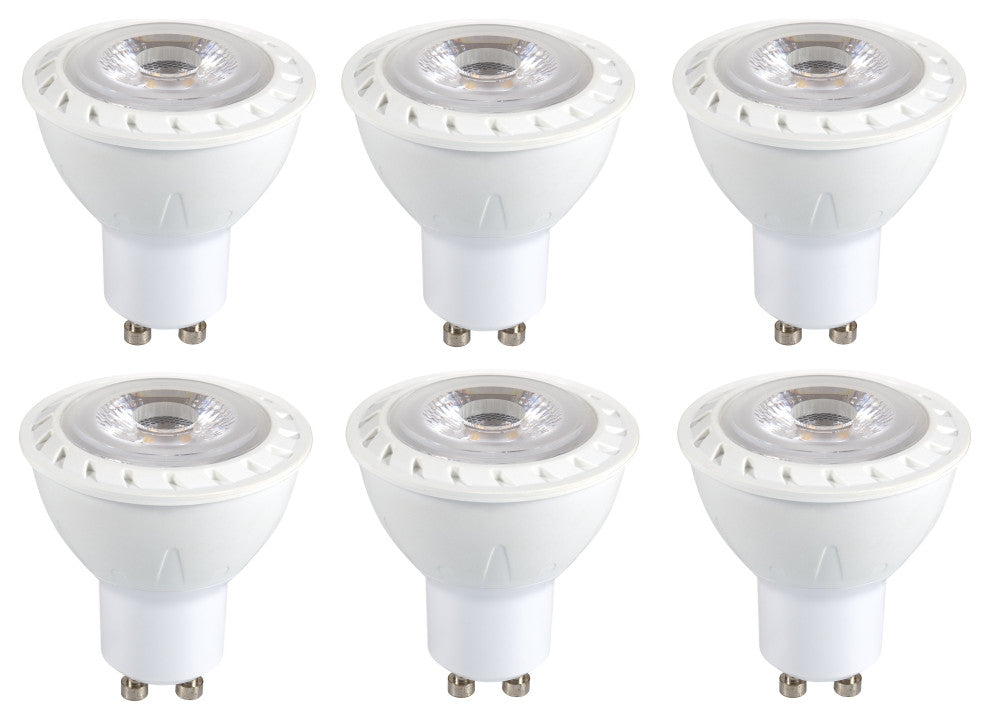 Becky Dimmable 6.5W LED GU10 Light bulb 3000K Set of 6