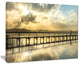 "Long Jetty Foreshore Reserve Panorama" Sea Bridge Canvas Wall Artwork, 40"x30"