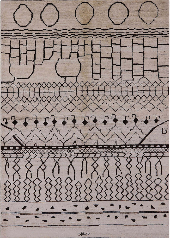 Ahgly Company Indoor Rectangle Mid-Century Modern Area Rugs, 2' x 4'