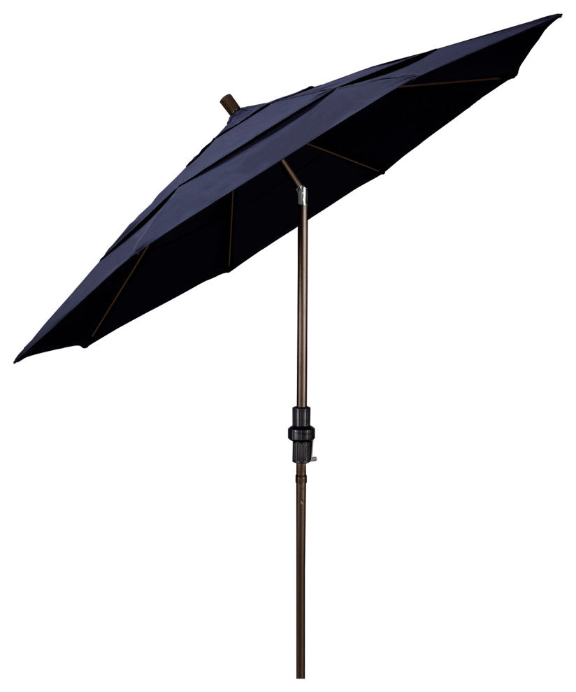 Fiberglass Umbrella Collar Tilt, Sunbrella, Navy, 11'