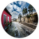 Beautiful Milis Street Sardinia, Landscape Round Wall Art, 38"