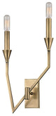 Archie, 2 Light, Right Wall Sconce, Aged Brass Finish