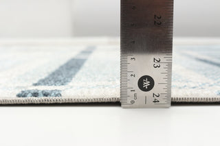 Aqua Roma Area Rug, Blue, 2'6"x8'