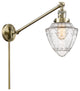 Innovations 237-AB-G664-7-LED 1 Light Swing Arm, Switch, Antique Brass