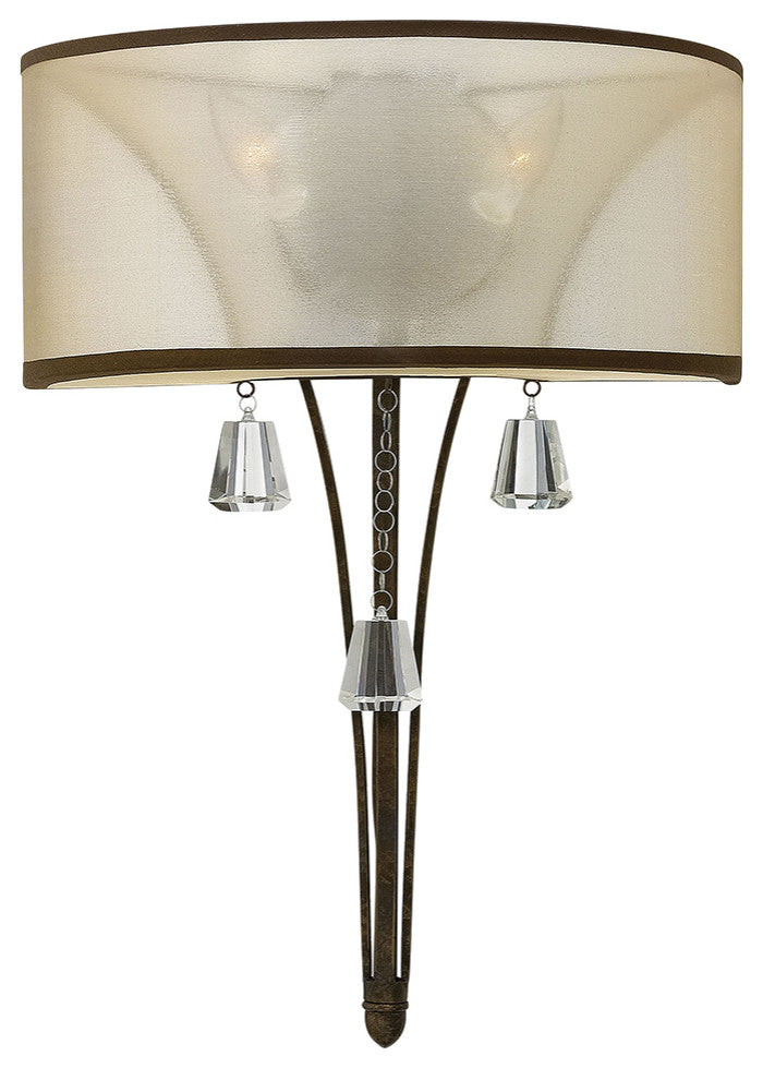Fredrick Ramond Mime Large Two Light Sconce, French Bronze*