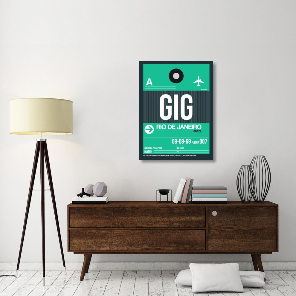 "GIG Rio De Janeiro Luggage Tag 1" Fine Art Print