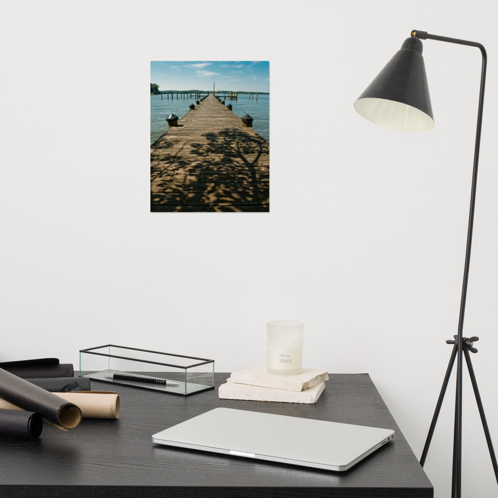 Endless Dock Landscape Photography Unframed Wall Art Print, 11" X 14"