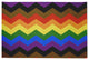 Inclusive Pride Chevron Chenille Rug, Inclusive Pride Chevron, 2'x3'