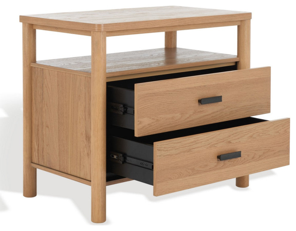 Safavieh Couture Jaylessa Wood Nightstand, Natural