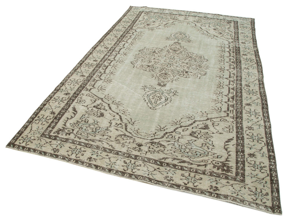 Rug N Carpet - Hand-knotted Turkish 5' 7" x 9' 1" Vintage Area Rug
