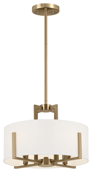 Malen 4 Light Semi Flush Light, Champagne Bronze
