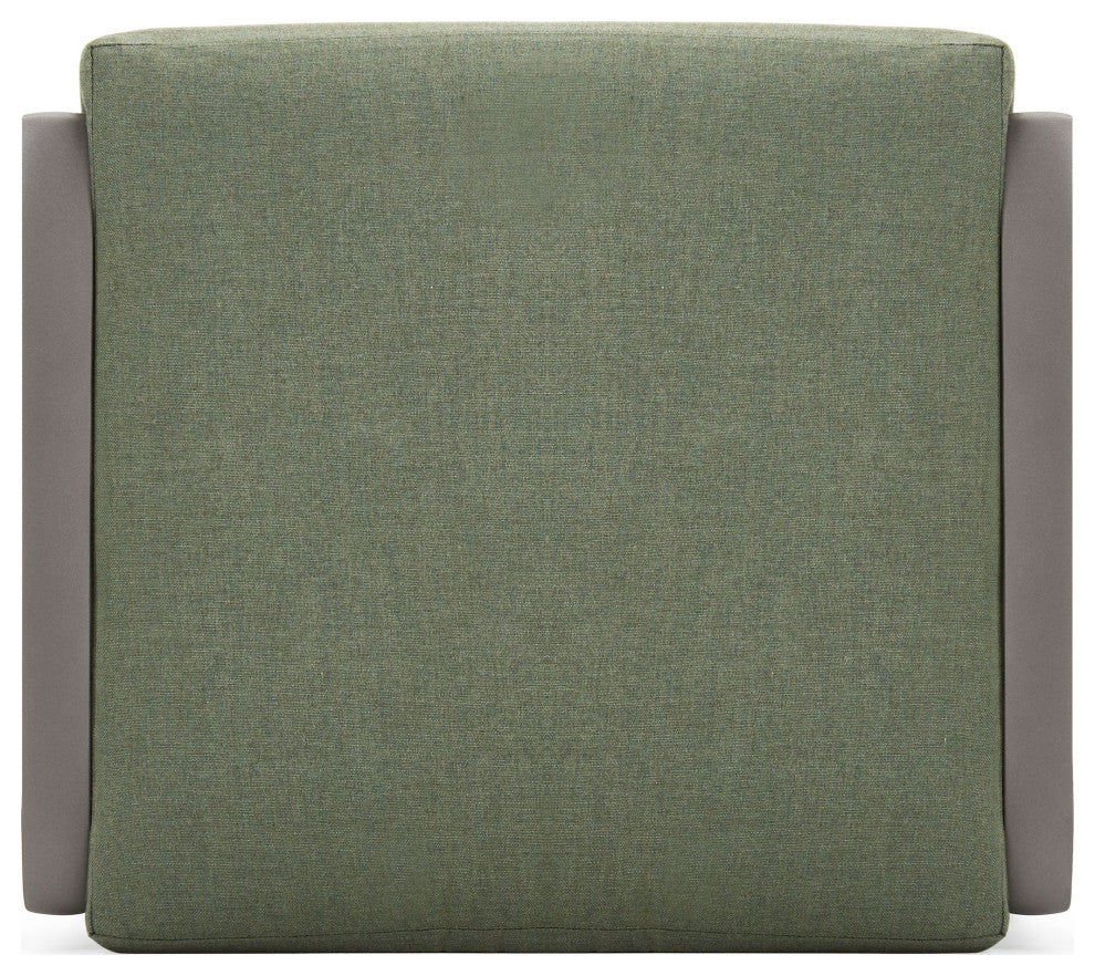 Aspen Cushion Outdoor Resort-Grade Ottoman, Brown