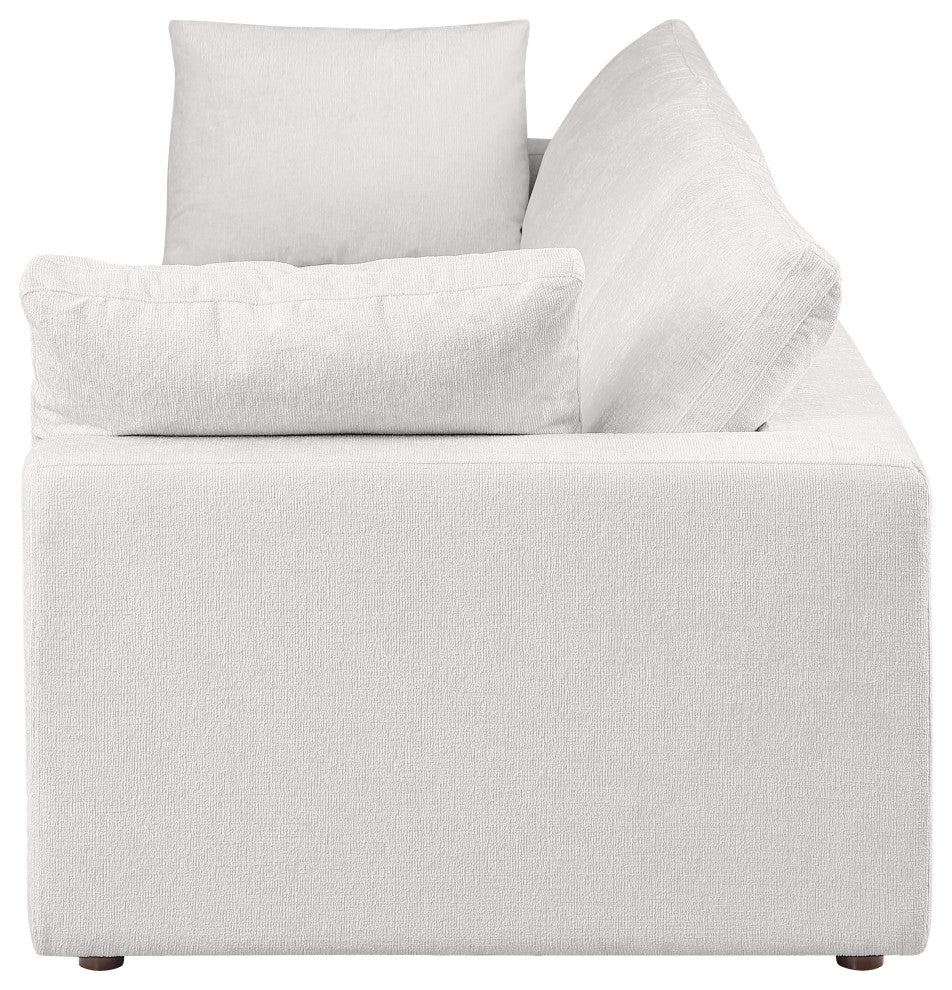 Dante Modular Sofa Upholstered, Genuine Belfast Fabric, Light Gray