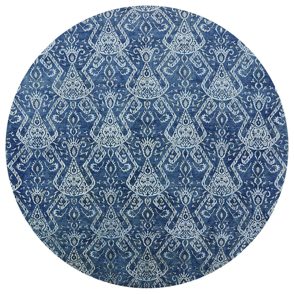 Ahgly Company Indoor Round Mid-Century Modern Area Rugs, 5' Round