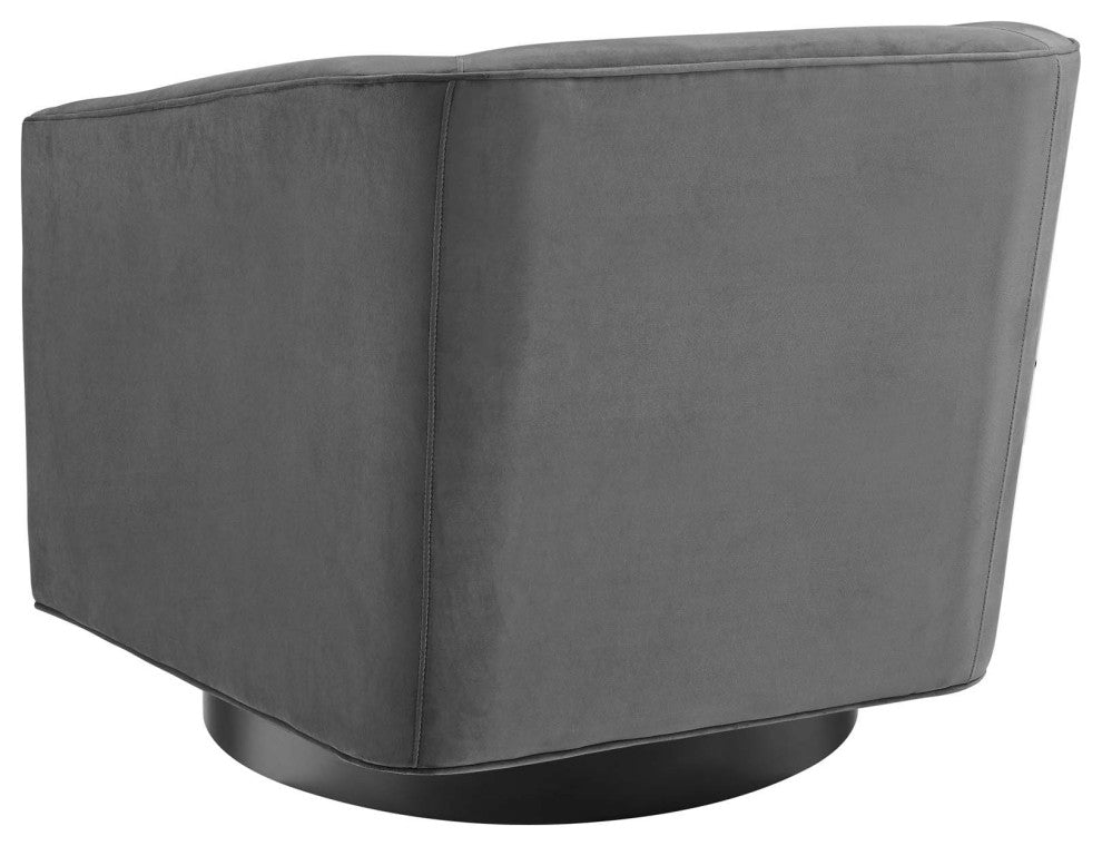 Accent Chair, Set of 2, Velvet, Gray, Modern, Living Lounge Hospitality