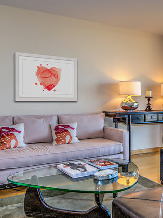 "Heart Splash" Framed Art Print