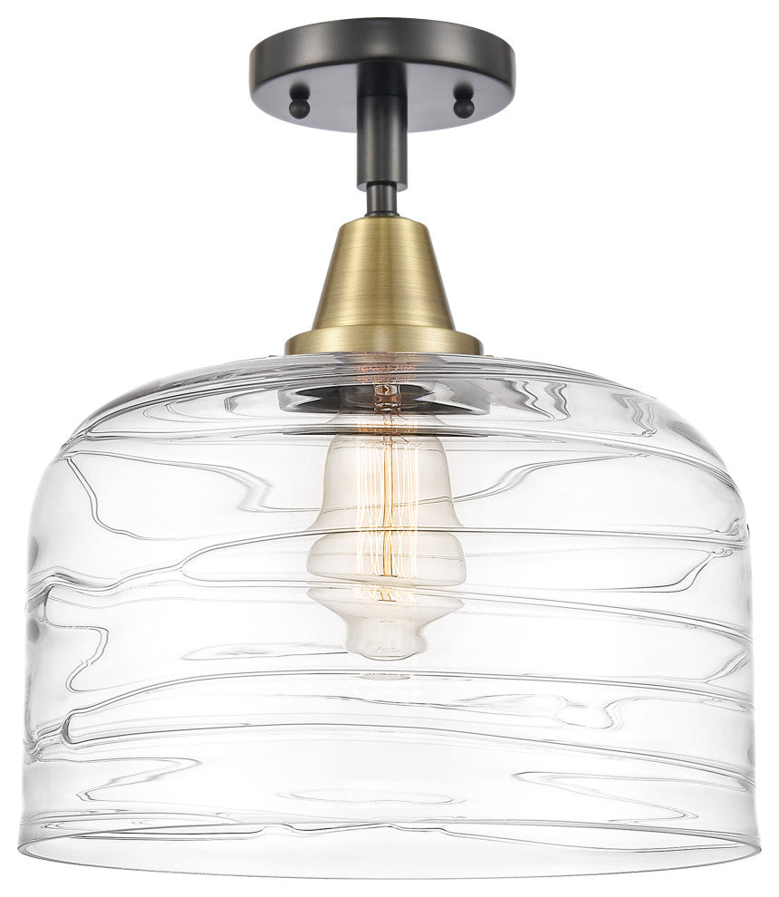 Innovations 447-1C-BAB-G713-L-LED 1-Light Flush Mount, Black Antique Brass