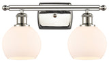 Innovations 516-2W-PN-G121-6 2 Light Bath Vanity Light, Polished Nickel
