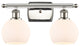 Innovations 516-2W-PN-G121-6 2 Light Bath Vanity Light, Polished Nickel