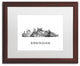 'Birmingham Alabama Skyline' Framed Art, Wood Frame, White Matte, 20x16