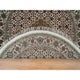 Porcelain White 175 KPSI Organic Wool Hand Knotted Tabriz Round Rug, 3'4"x3'4"