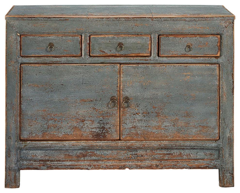 Welkin Reclaimed Honey Pine Sideboard in Robin's Egg Blue