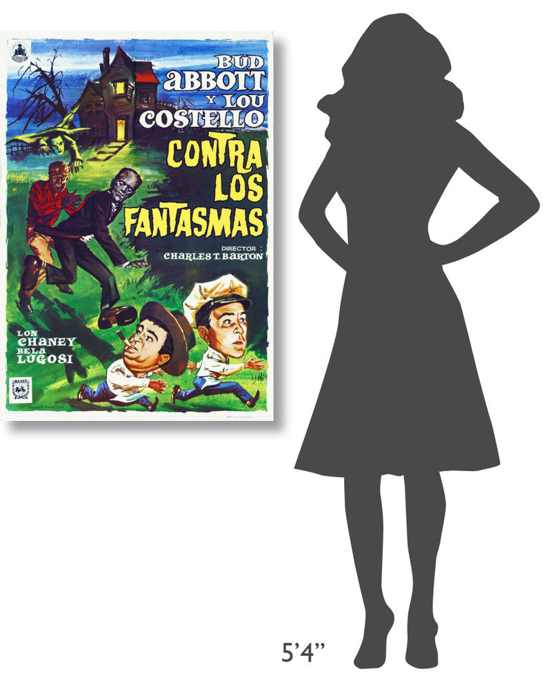 Abbott and Costello, Spanish, Meet The Ghosts, 28x40