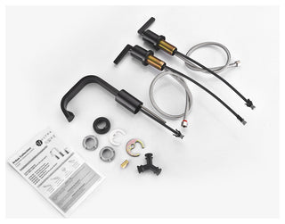 Ultra Faucets UF5670X Two-Handle Bathroom Faucet, Matte Black