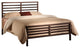 Bronze Metal Annabelle Collection Bed Headboard Footboard Rails and Slats, Full