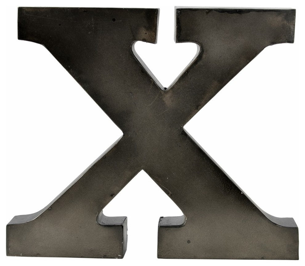 Metal Letter on Raw Metal Finish, 12"