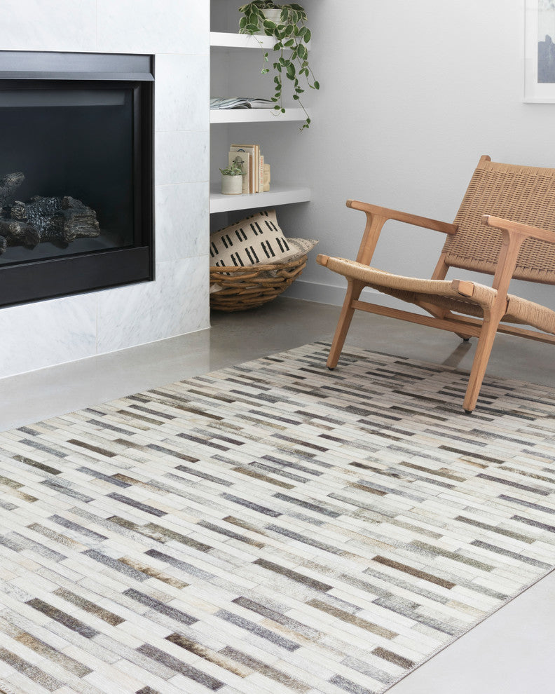 Printed Maddox Area Rug by Loloi II, Ivory/Gray, 5'x7'6"