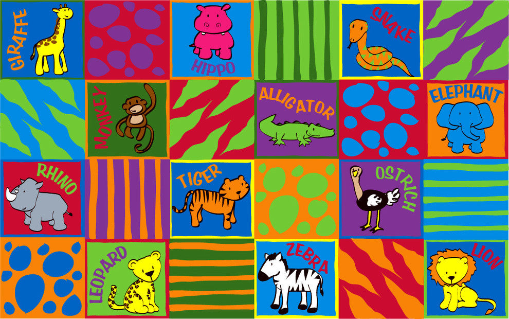 Animal Squares Rug