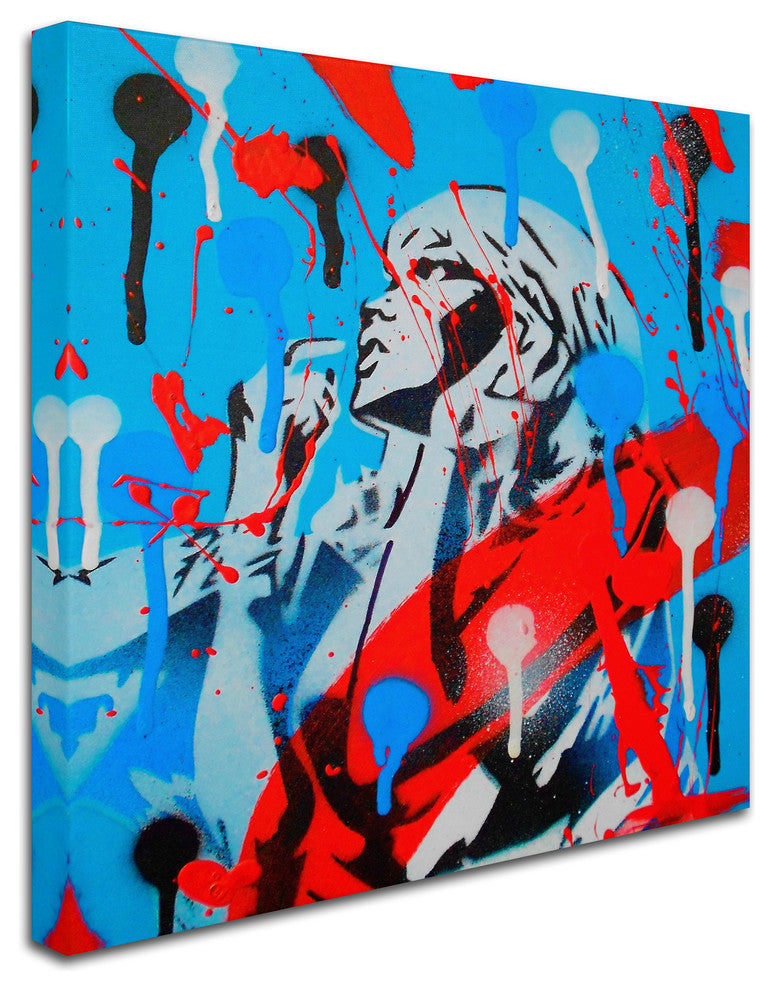 Abstract Graffiti 'Comic Splash' Canvas Art, 35" x 35"
