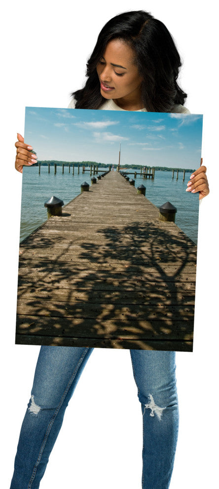 Endless Dock Landscape Photography Unframed Wall Art Print, 18" X 24"