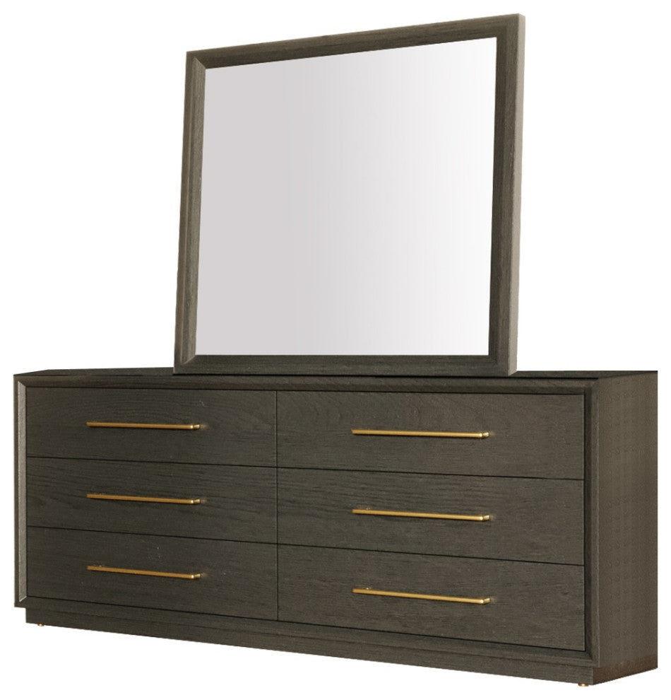 Modrest Manhattan- Contemporary Grey Mirror