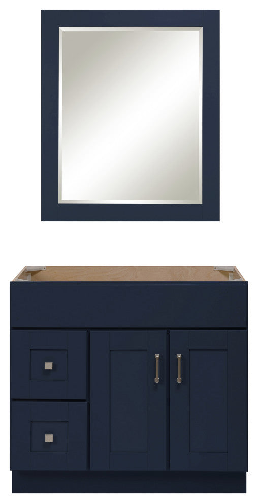 Blue Topaz 36" 2 Door 2 Drawer Left Vanity