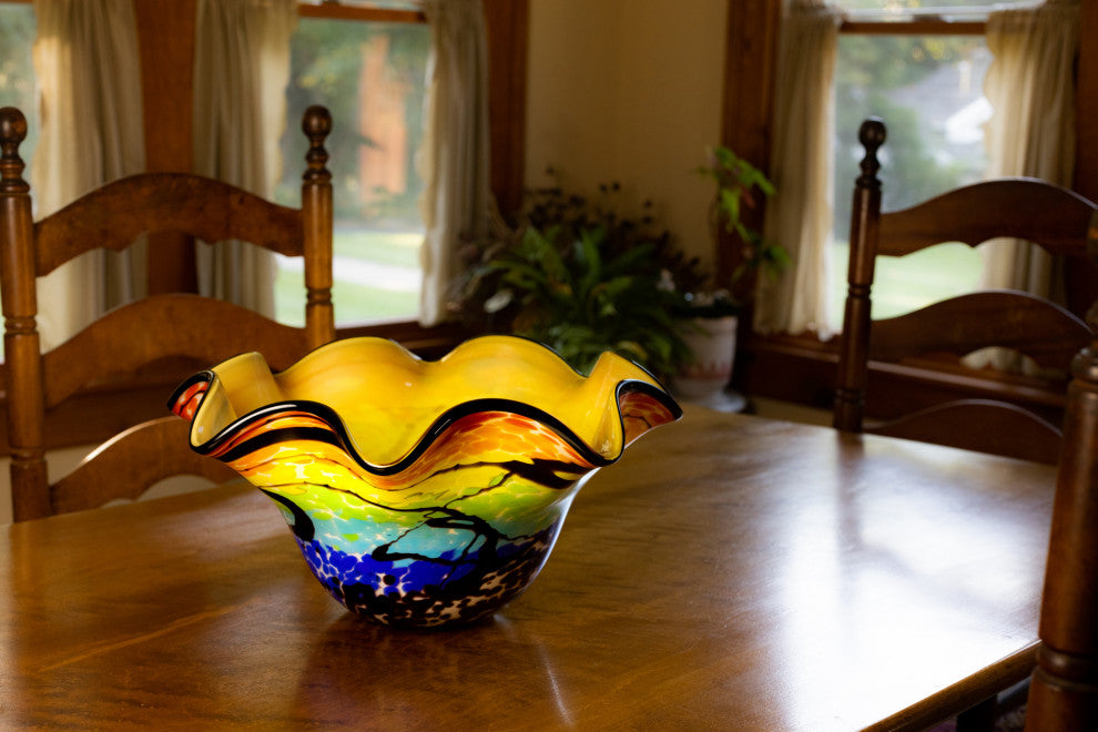 Allure Wavy Bowl 17"x8"