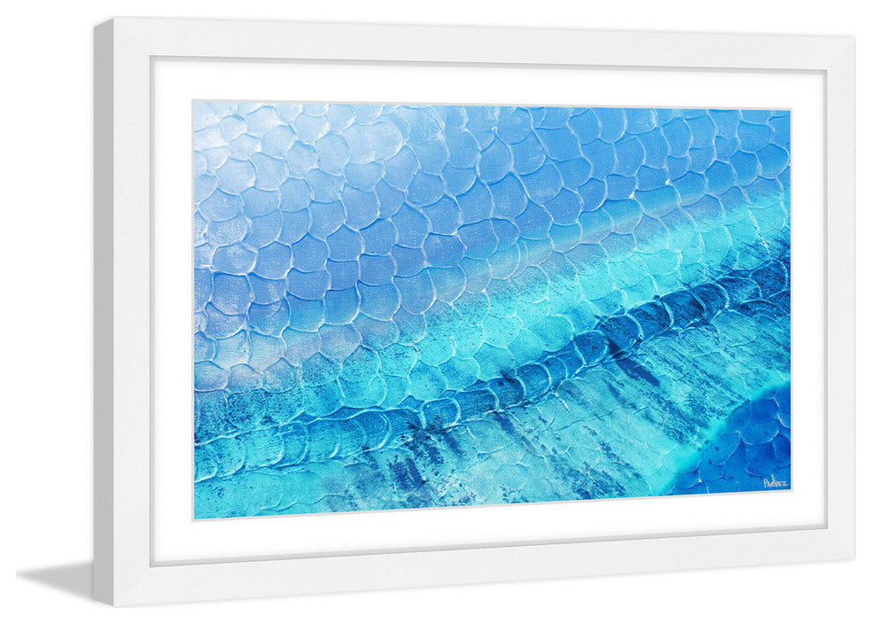 "Blue Pools" Framed Painting Print, 30"x20"
